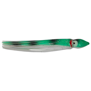 P-Line Squid Squid Skirt - Green/WhiteBlack, 4-1/2in, 5pk