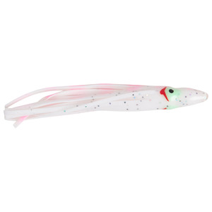 P-Line Squid Squid Skirt - White Body w/Pink Pin Stripes (UV Coating), 2-1/2in, 8pk