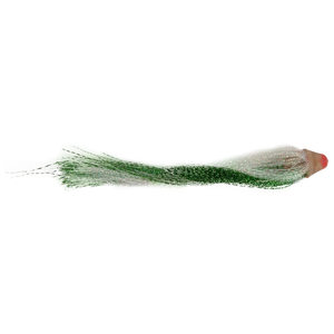 P-Line Tinsel Squid Inserts Squid Skirt - Green Rainbow, 5in