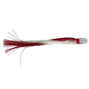 P-Line Tinsel Squid Inserts Squid Skirt - Red Rainbow Crystal Flash, 4-1/2in