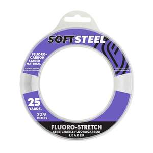 Okuma Soft Steel Fluoro-Stretch Fluorocarbon Leader - 10lb, Clear, 25yds