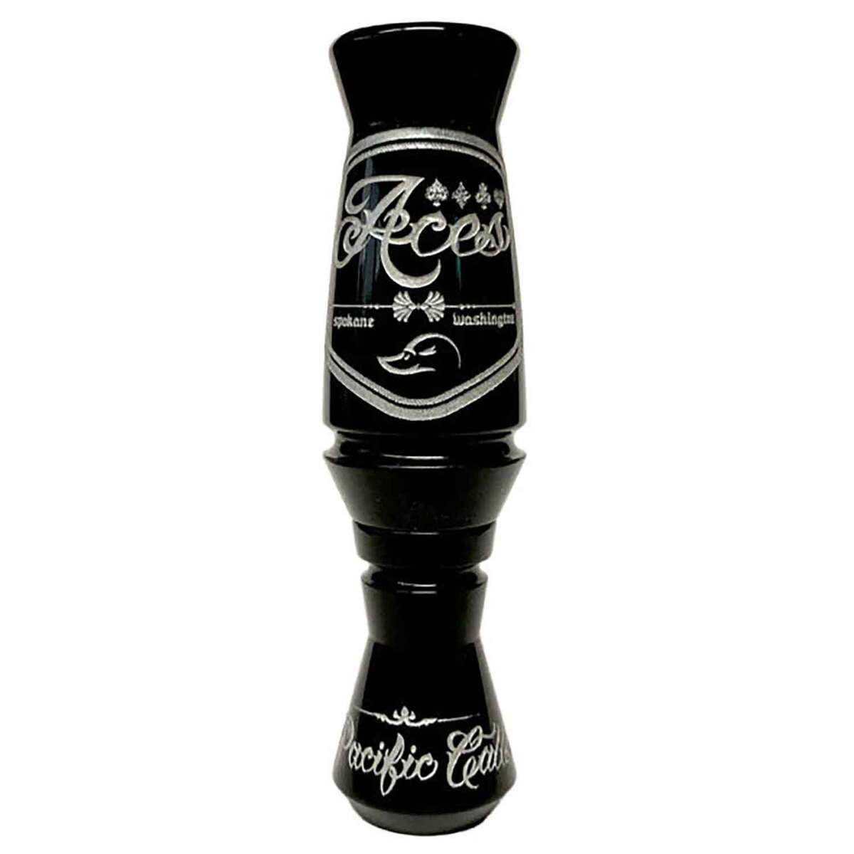 Pacific Calls Aces Black Acrylic Single Reed Duck Call - Black Pacific Calls Aces Black Acrylic Single Reed Duck Call - Black