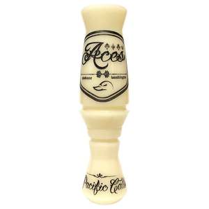 Pacific Calls Aces Ivory Acrylic Single Reed Duck Call