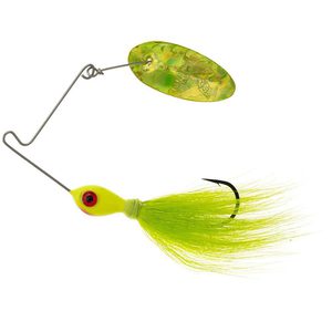Panther Martin Bearded Banshee Spinnerbait - Chartreuse Holographic, 1/4oz