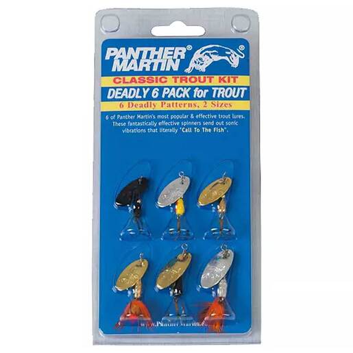 Panther Martin Classic Inline Spinner – 6pk – Assorted