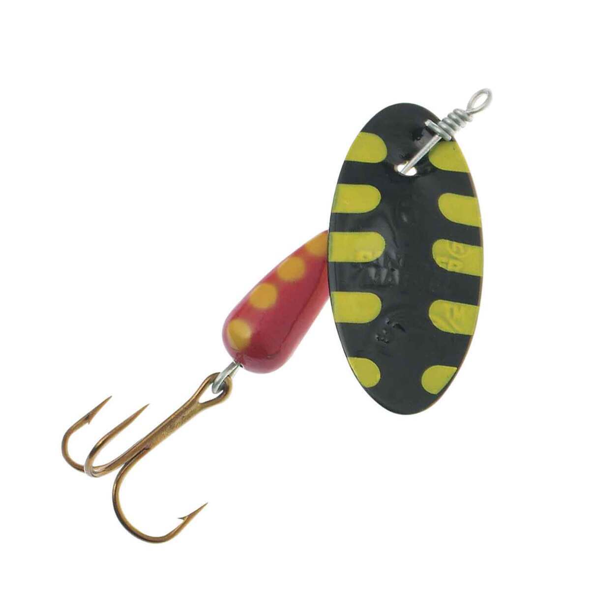 Panther Martin Spotted Inline Spinner Black, Size 4, 1/8oz