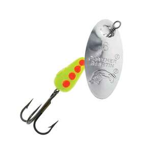 Panther Martin Classic Regulars Inline Spinner - Silver/Chartreuse/Orange, 1/16oz