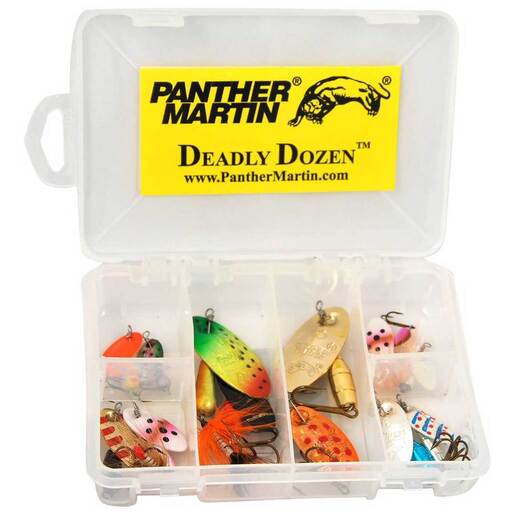Panther Martin Deadly Dozen Inline Spinner – 1/4oz – 1/2oz 4, 12pk – Assorted