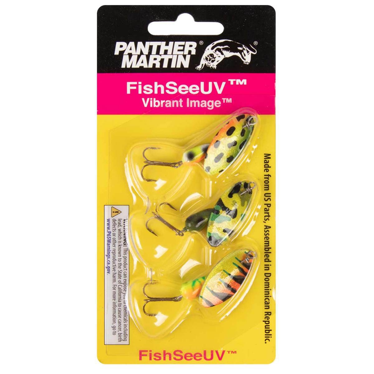 Panther Martin FishSeeUV 3 Pack Inline Spinner Lure Assortment - Multiple, 1/8oz - Multiple 4 Panther Martin FishSeeUV 3 Pack Inline Spinner Lure Assortment - Multiple, 1/8oz - Multiple 4