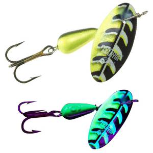 Panther Martin FishSeeUV Vibrant Image Inline Spinner - Black/Chartreuse, 1/8oz
