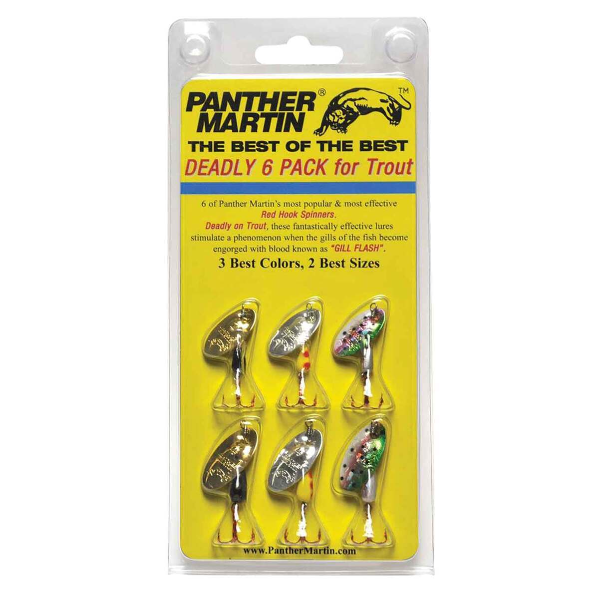 Perch catching lures from Panther Martin (38 colors)