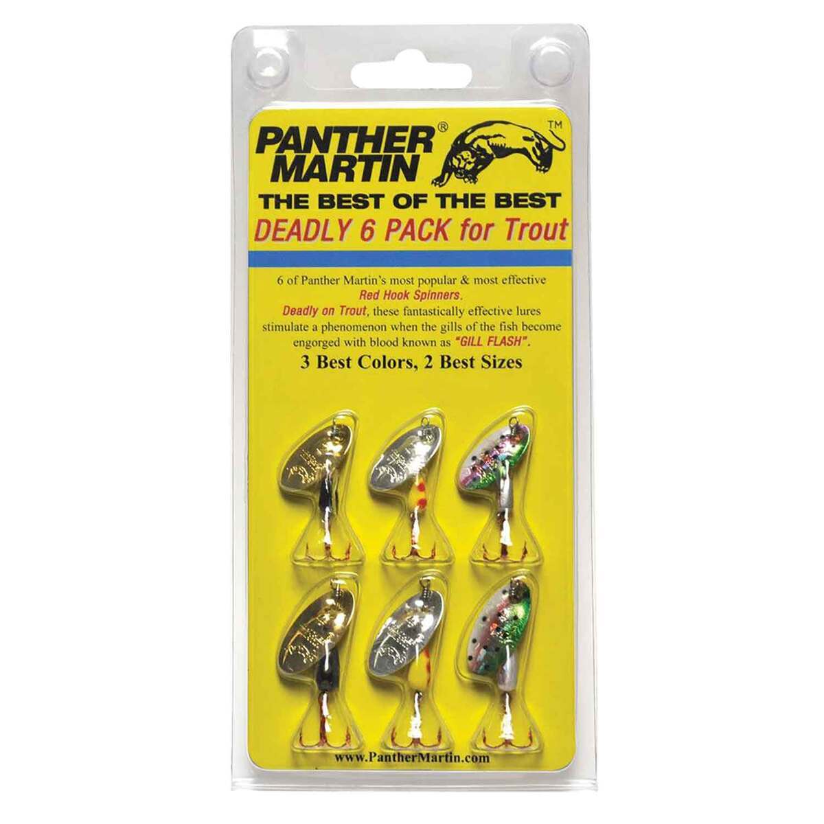 Panther Martin Best of the Best Inline Spinner Kit - Assorted Colors, 1/16-1/8oz 3 ea. - Assorted, Red Hook 2 and 4 Panther Martin Best of the Best Inline Spinner Kit - Assorted Colors, 1/16-1/8oz 3 ea. - Assorted, Red Hook 2 and 4
