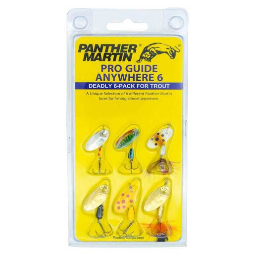 Panther Martin Pro Guide Anywhere Spinners Fishing Lure Kit - Assorted, Dressed/Undressed - Assorted