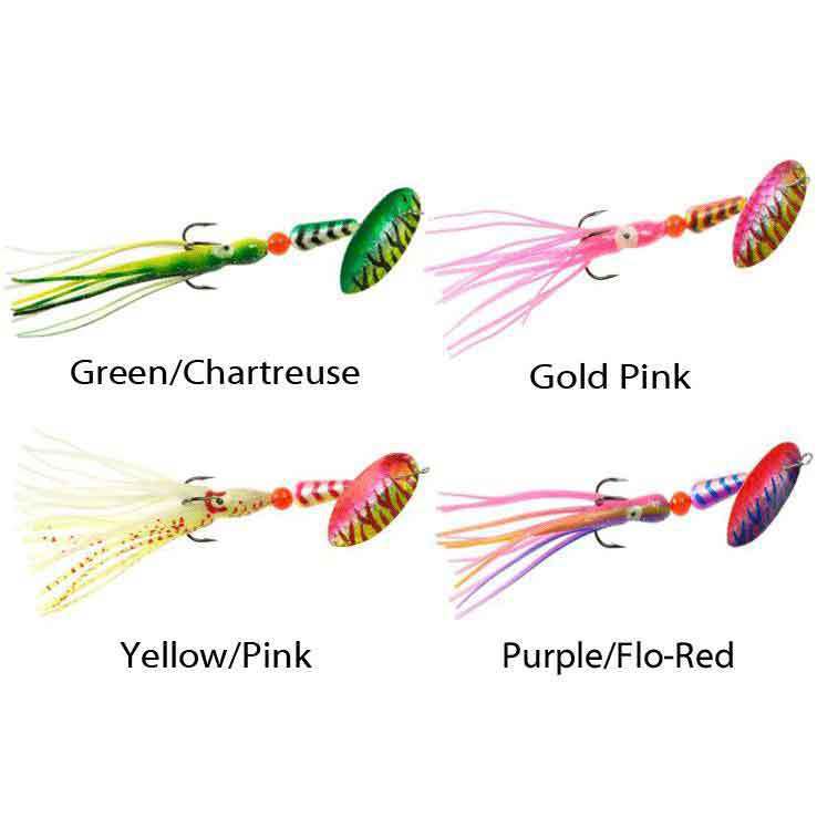 Panther Martin Salmon & Steelhead Hammered Hoochie Skirt Inline Spinner Panther Martin Salmon & Steelhead Hammered Hoochie Skirt Inline Spinner
