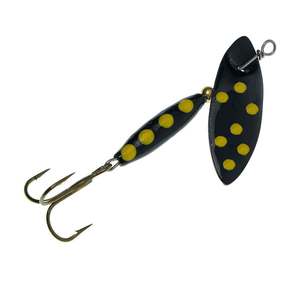 Panther Martin WillowStrike Spotted Inline Spinner - Black, 1/2oz