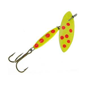 Panther Martin WillowStrike Spotted Inline Spinner - Chartreuse, 1/2oz