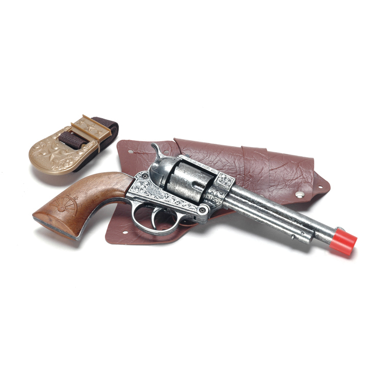 Parris Cap Gun Toy Texas Ranger Double Holster 12 Shot Die Cast
