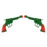 Parris Colored Stagecoach Double Holster Set - Green