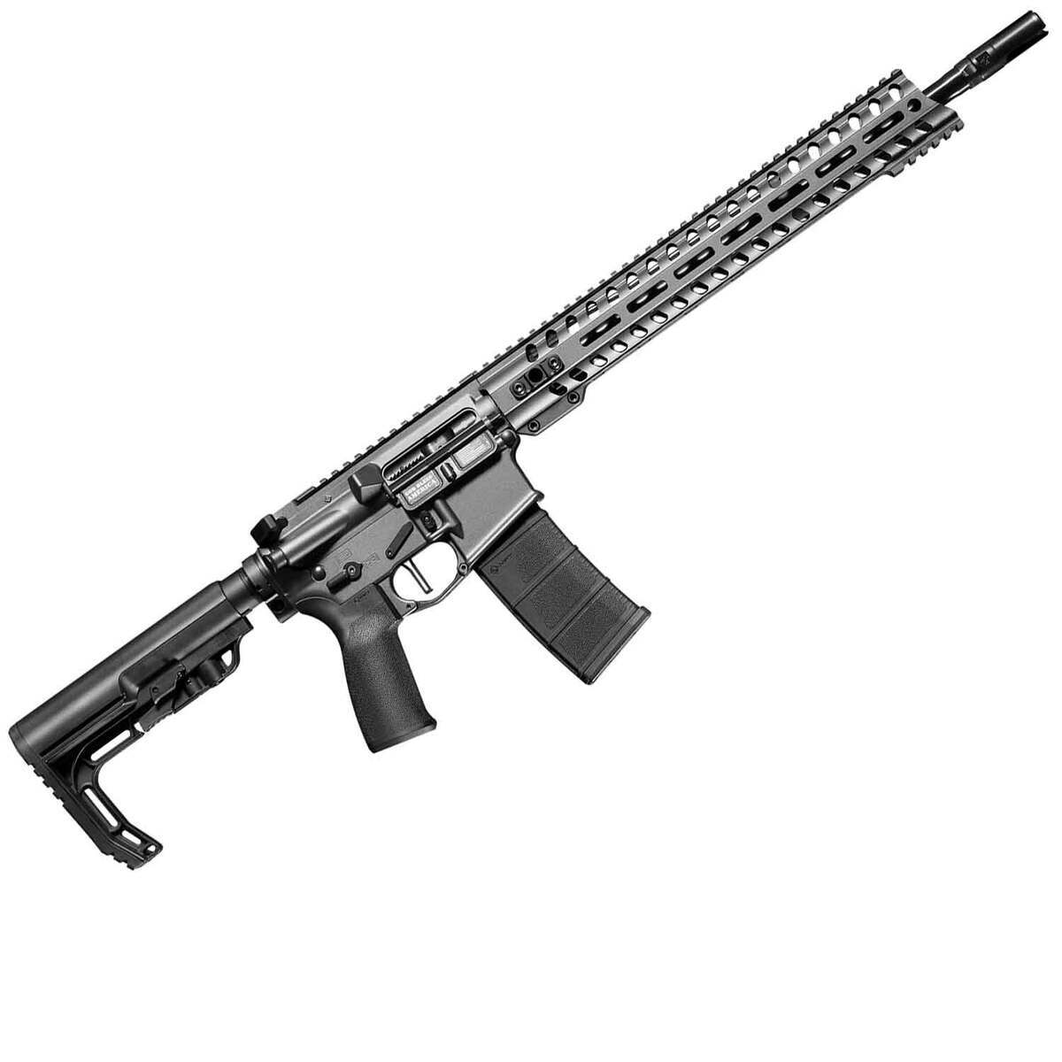 Patriot Ordnance Factory Minuteman 5.56mm NATO 16.5in Black Nitride Semi Automatic Modern Sporting Rifle - 10+1 Rounds - Black Patriot Ordnance Factory Minuteman 5.56mm NATO 16.5in Black Nitride Semi Automatic Modern Sporting Rifle - 10+1 Rounds - Black