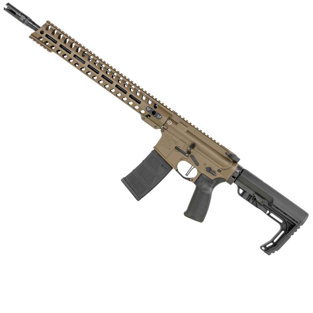 Patriot Ordnance Factory Minuteman 5.56mm NATO 16.5in Patriot Brown Cerakote Semi Automatic Modern Sporting Rifle - 30+1 Rounds - Brown Patriot Ordnance Factory Minuteman 5.56mm NATO 16.5in Patriot Brown Cerakote Semi Automatic Modern Sporting Rifle - 30+1 Rounds - Brown