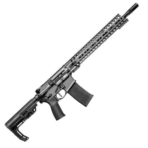Patriot Ordnance Factory Patriot Ordnance Factory Minuteman Direct Impingement 5.56mm NATO 16.5in Black/Tungsten Gray Anodized Semi Automatic Modern Sporting Rifle - 30+1 R...