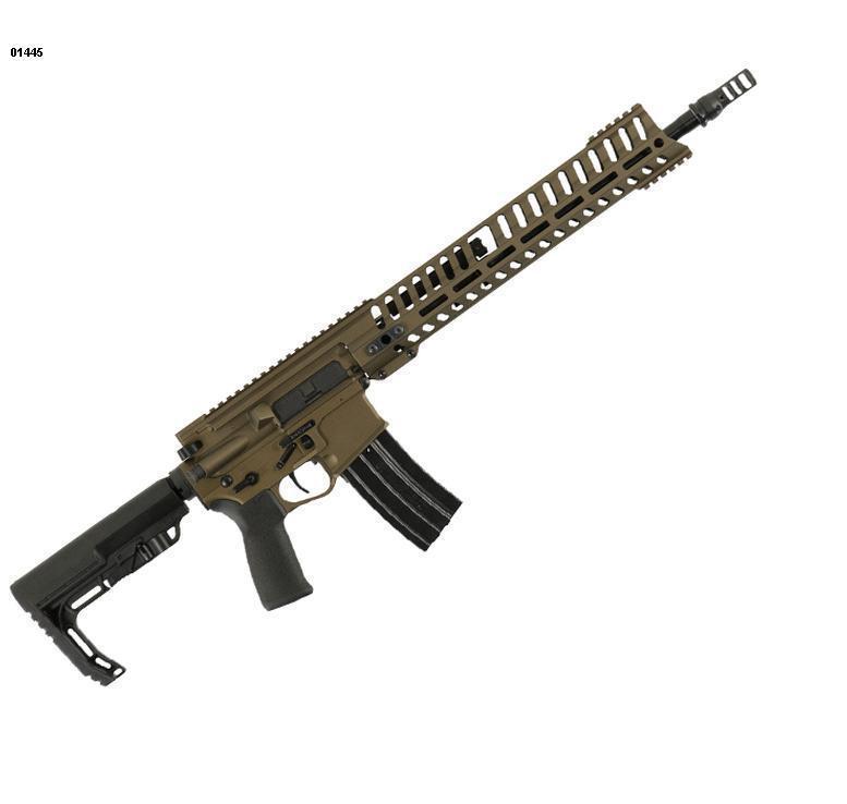 Patriot Ordnance Factory P415 Edge 300 AAC Blackout 16.5inBurnt Bronze Nitride Semi Automatic Modern Sporting Rifle - 20+1 Rounds - Brown Patriot Ordnance Factory P415 Edge 300 AAC Blackout 16.5inBurnt Bronze Nitride Semi Automatic Modern Sporting Rifle - 20+1 Rounds - Brown