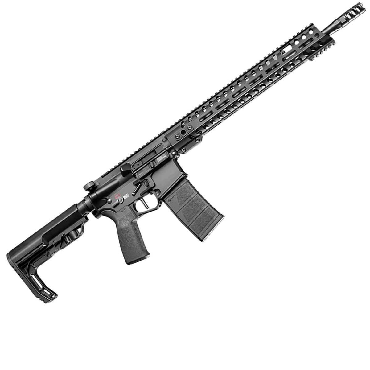 Patriot Ordnance Factory Renegade + 5.56mm NATO 16.5in Black Hard Coat Anodized Semi Automatic Modern Sporting Rifle - 10+1 Rounds - Black Patriot Ordnance Factory Renegade + 5.56mm NATO 16.5in Black Hard Coat Anodized Semi Automatic Modern Sporting Rifle - 10+1 Rounds - Black