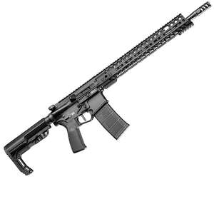 Patriot Ordnance Factory Renegade + 5.56mm NATO 16.5in Black Hard Coat Anodized Semi Automatic Modern Sporting Rifle - 10+1 Rounds