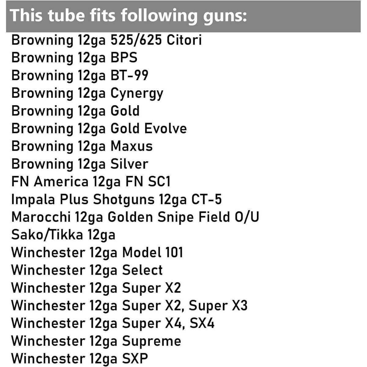 Patternmaster 12ga Invector Plus/Winchester Code Black Turkey Choke ...