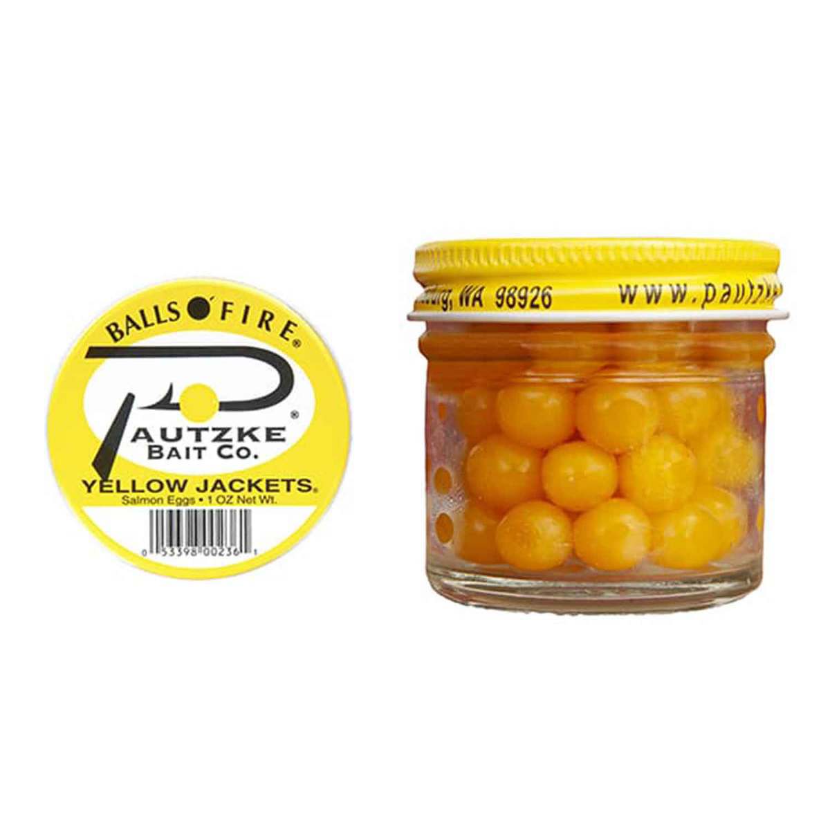 Pautzke Bait Yellow Jackets Salmon Eggs - Yellow Jackets 1oz