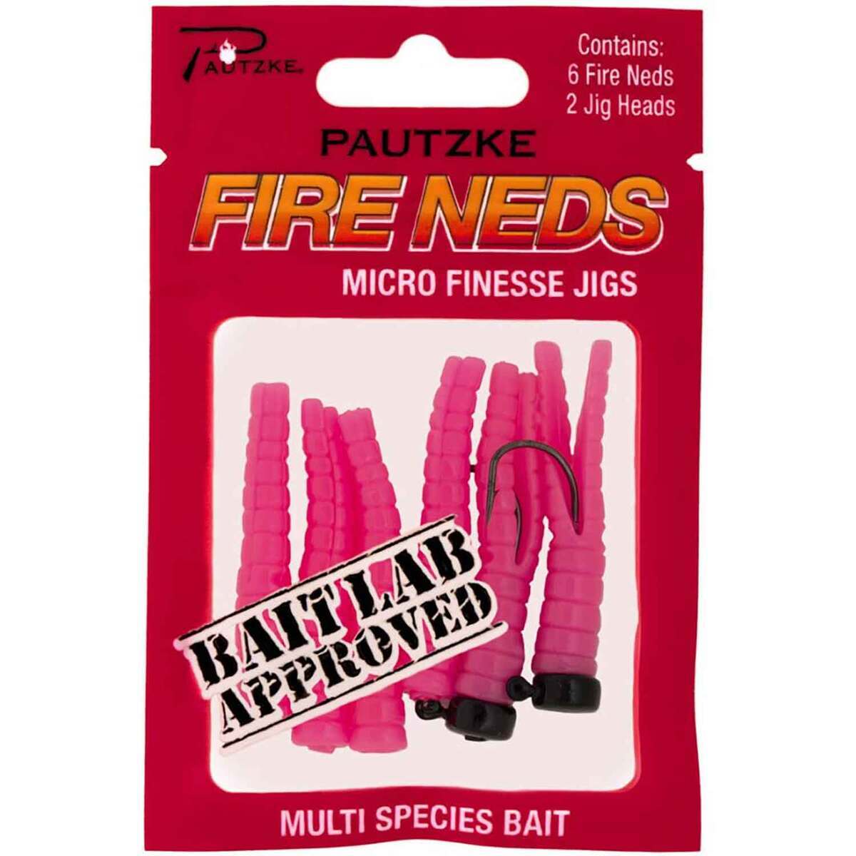 Pack Bait Rig Pautzke Fire Neds Ned Rig Bait - 6 Pack | Sportsman's Warehouse