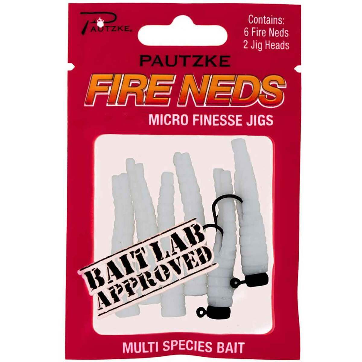 Pautzke Fire Neds Ned Rig Bait - 6 Pack | Sportsman's Warehouse