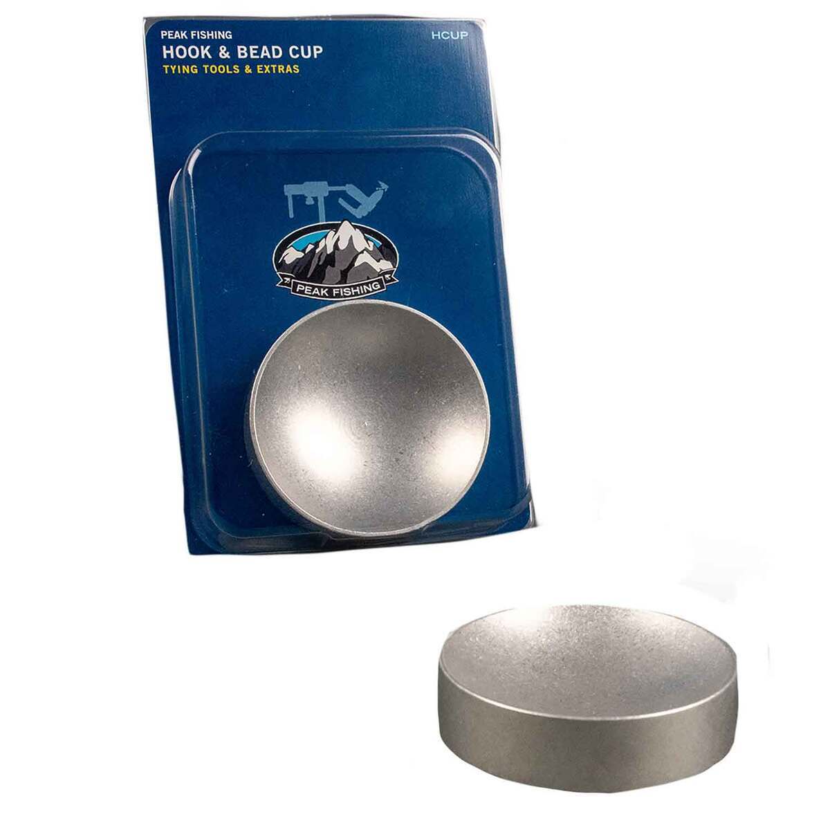 Peak Fishing HCUP Hook & Bead Cup - Silver Peak Fishing HCUP Hook & Bead Cup - Silver