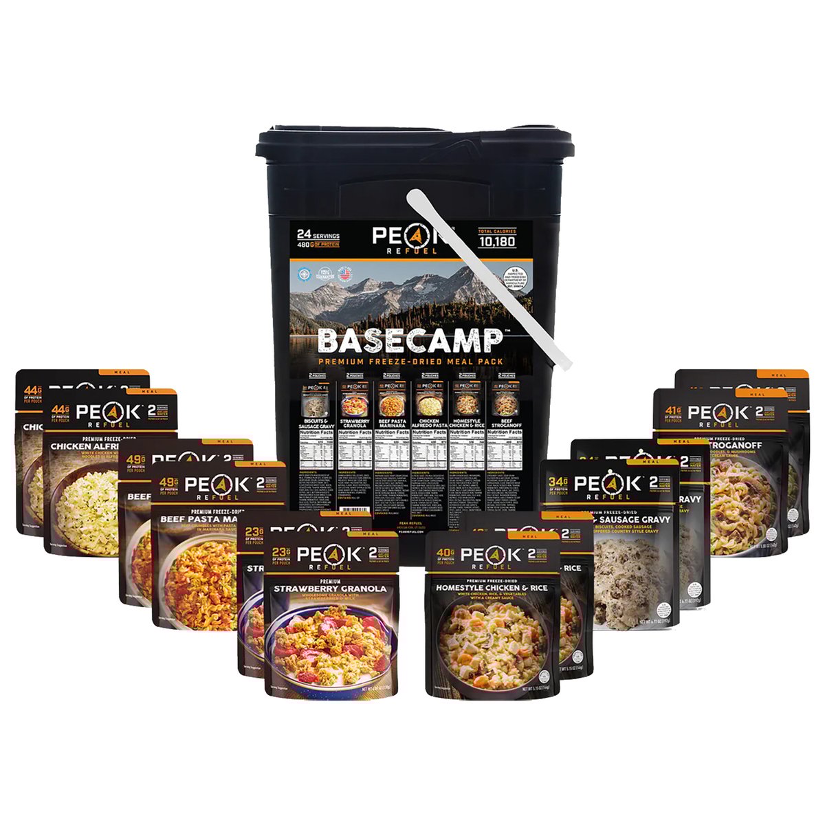Peak Refuel Basecamp 3.0 Bulk Food Kit - 24 Servings Peak Refuel Basecamp 3.0 Bulk Food Kit - 24 Servings