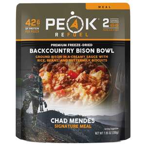 Peak Refuel Premium Freeze Dried Backcountry Bison Bowl - 2 Servings