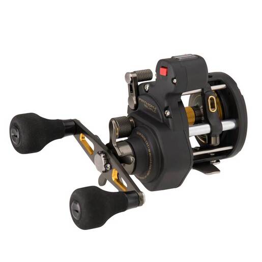 PENN Fathom II Level Wind Line Counter Trolling/Conventional Reel – Black/Gold 30