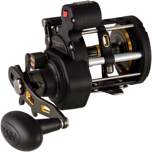 Penn Fathom II Level Wind Trolling/Conventional Reel – Black/Gold 15