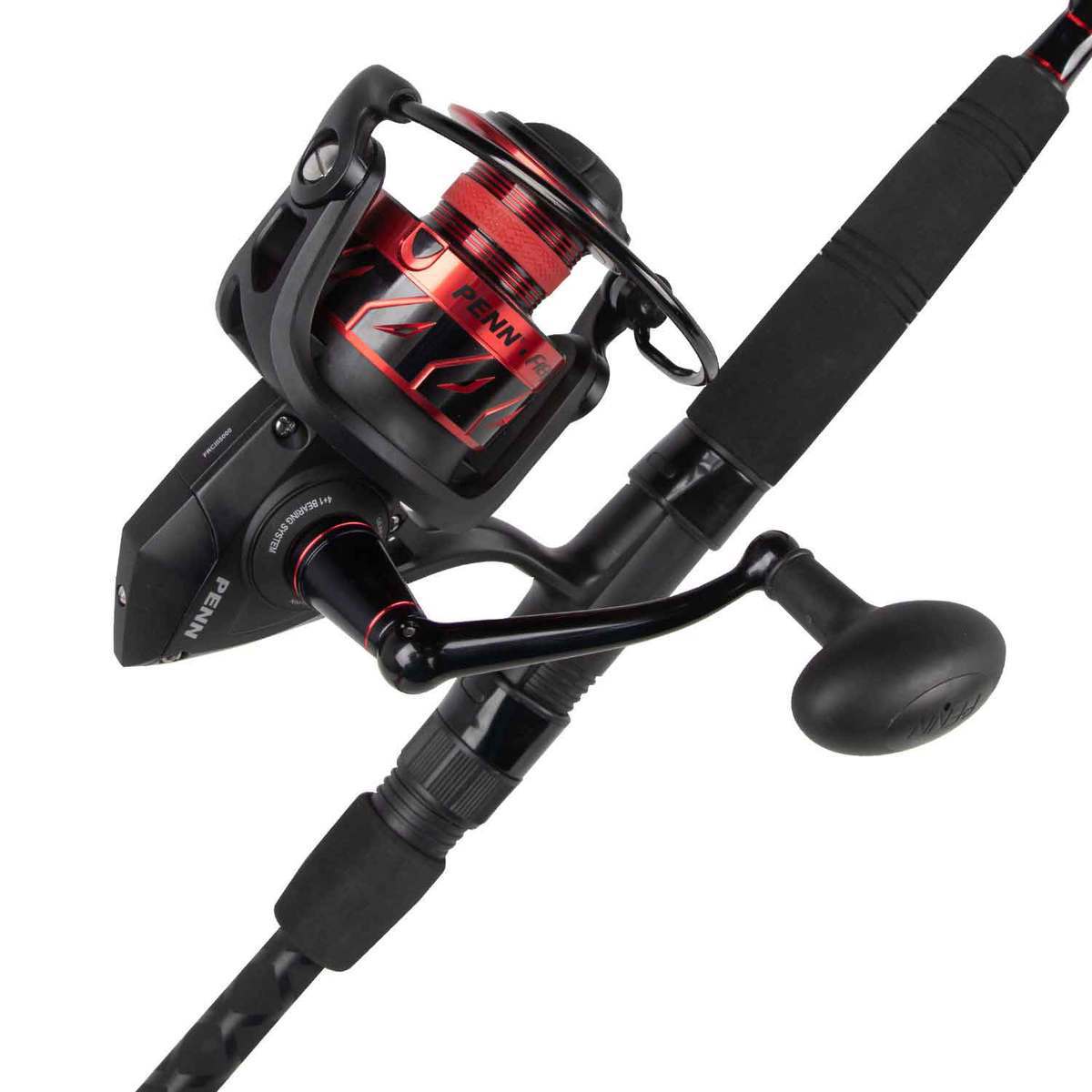 PENN Fierce III Saltwater Spinning Combo - 10ft, Heavy Power, 2pc - Black/Red 8000 PENN Fierce III Saltwater Spinning Combo - 10ft, Heavy Power, 2pc - Black/Red 8000