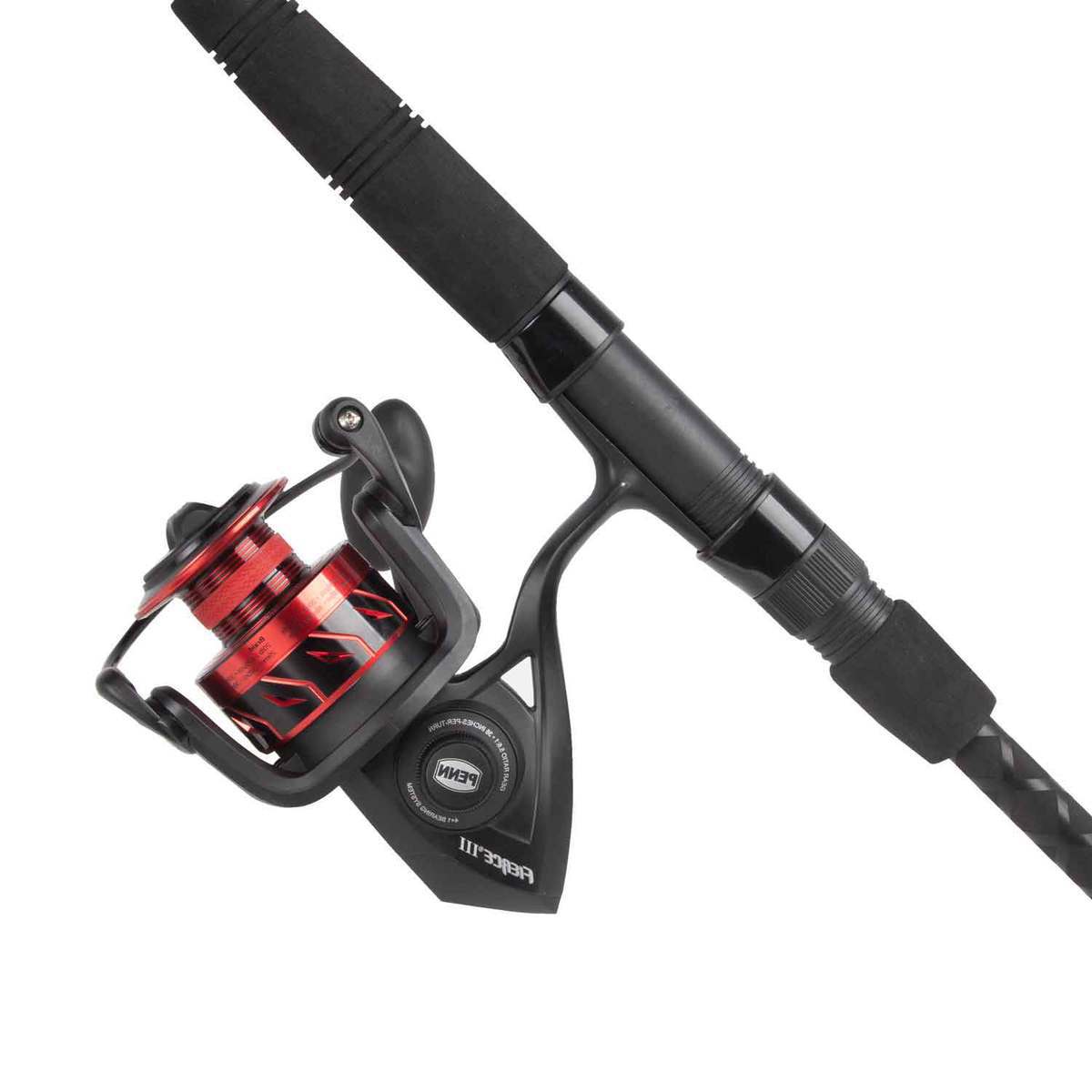 PENN Fierce III Saltwater Spinning Combo - 10ft, Heavy Power, 2pc - Black/Red 8000 PENN Fierce III Saltwater Spinning Combo - 10ft, Heavy Power, 2pc - Black/Red 8000