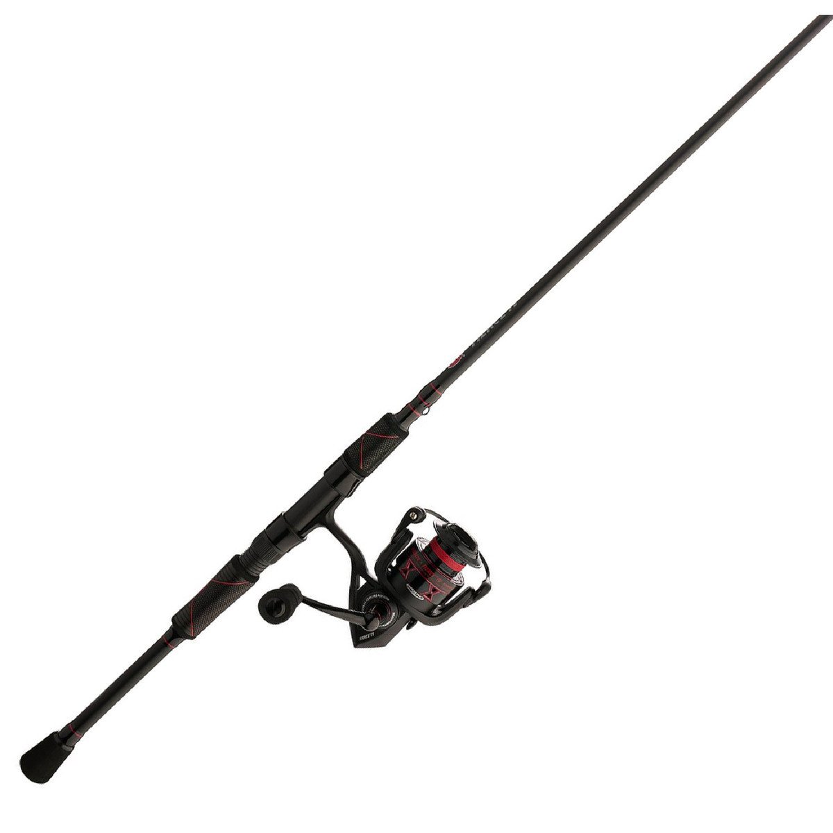  PENN Fierce IV Spinning Reel and Fishing Rod Combo, Black/Red  : Sports & Outdoors
