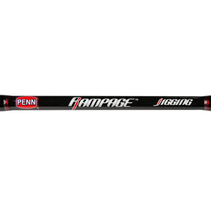 PENN Rampage Jig Saltwater Casting Rod - 6ft 6in, Medium Power, Moderate Fast Action, 1pc PENN Rampage Jig Saltwater Casting Rod - 6ft 6in, Medium Power, Moderate Fast Action, 1pc