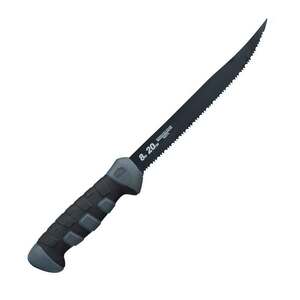 PENN Serrated Edge Fillet Knife Black/Gray, 8in Sportsman's