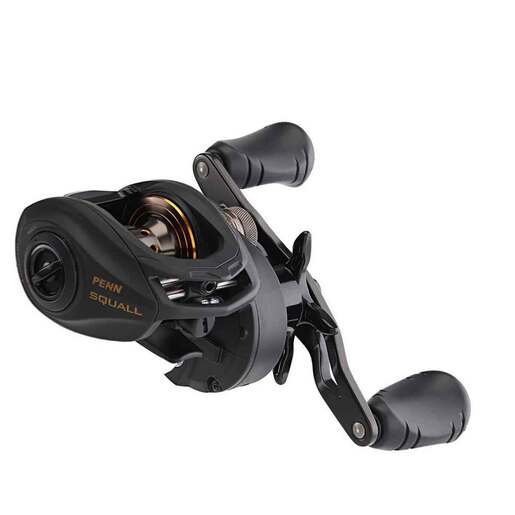 PENN Squall Low Profile Casting Reel – Black Smoke 300HS