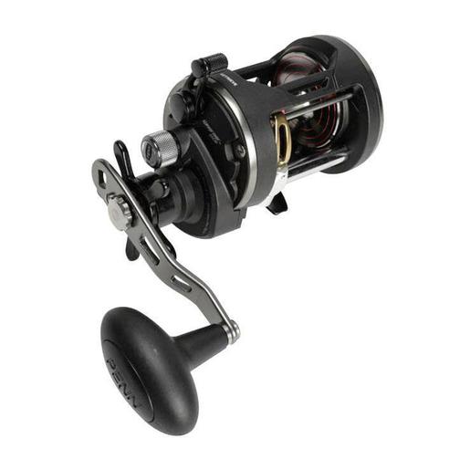 PENN Warfare Level Wind Trolling/Conventional Reel – BLACK/RED/SMOKE 20