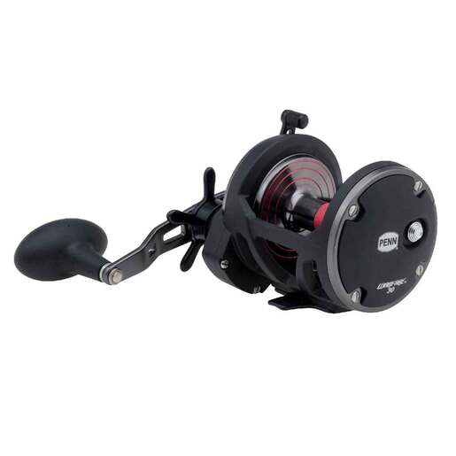 PENN Warfare Star Drag Trolling/Conventional Reel – Black/Red 30