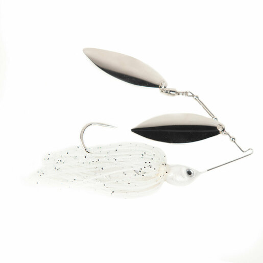 Pepper Jigs Double Willow Spinnerbait – Chartreuse / White