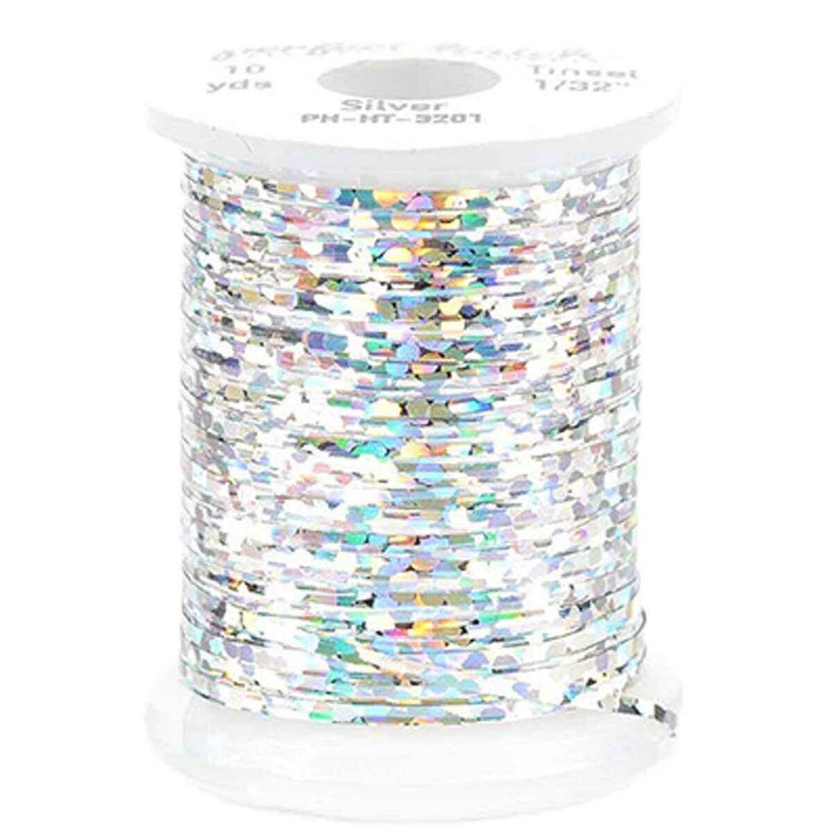 Perfect Hatch Holographic Fly Tying Tinsel - Silver, 1/69in - Silver 1/69in Perfect Hatch Holographic Fly Tying Tinsel - Silver, 1/69in - Silver 1/69in