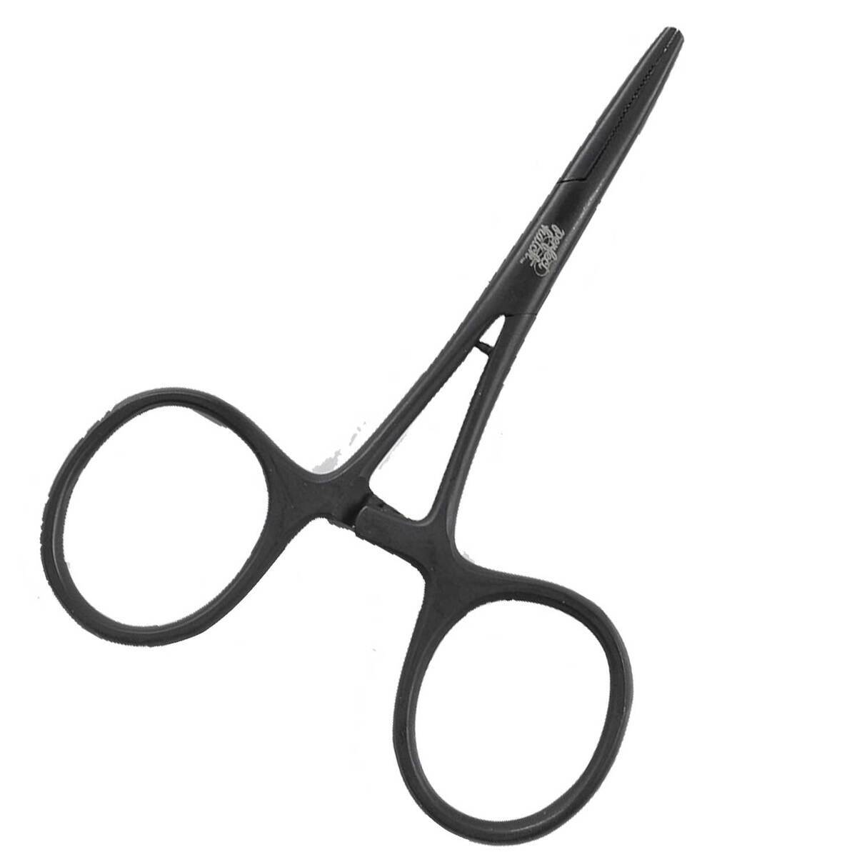 Perfect Hatch Stainless Steel Forceps - Black, 5in - Anodized Black 5in Perfect Hatch Stainless Steel Forceps - Black, 5in - Anodized Black 5in