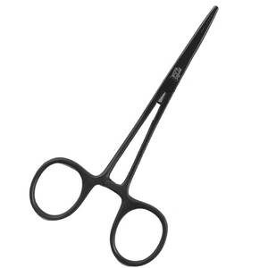 Perfect Hatch Stainless Steel Forceps - Black, 5in