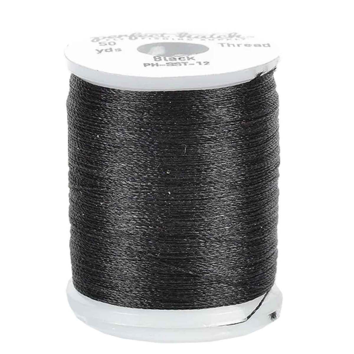 Perfect Hatch Super Strong Fly Tying Thread - Black, 50yd | Sportsman's ...